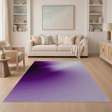Purple Gradient Swirl Abstract Area Rug