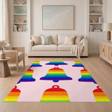 Rainbow Bells Kids Area Rug