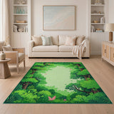 Lush Forest Glade Area Rug