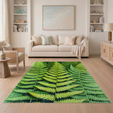 Lush Fern Green Area Rug