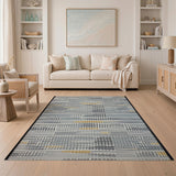 Abstract Geometric Symbol Area Rug