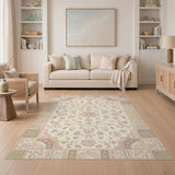 Pink Floral Vintage No. 13 Area Rug
