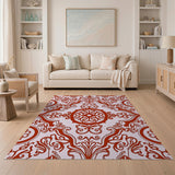 Elegant Red Persian Medallion Rug