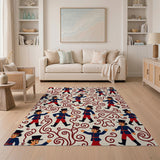 Cheerful Cartoon Hussars Dance Rug