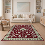Timeless Red Persian Floral Area Rug