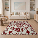 Traditional Persian Red Persian Floral Area Rug