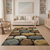 Rustic Stone Wall Area Rug