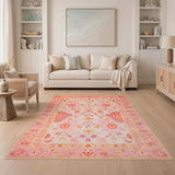 Pink Floral Vintage No. 12 Area Rug