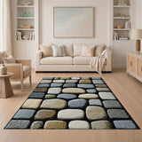 Rustic Pebble Stone Area Rug