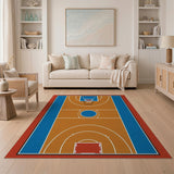 Multi-color and Patterns Basketball Court Area Rug