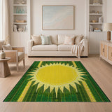 Golden Sun Radiance Tribal Area Rug