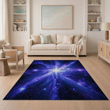 Cosmic Nebula Explosion Area Rug