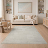Modern Grey Geometric No. 3 Area Rug