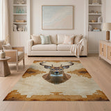 Majestic Deer Antler Southwestern Rug