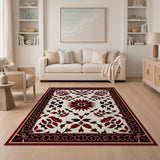 Elegant Red Medallion Persian Area Rug