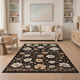 Whimsical Furry Ghosts Wildflower Rug