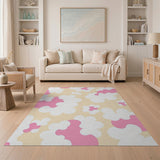 Whimsical Pink Cloud Area Rug