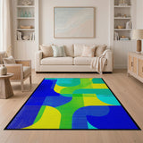 Vibrant Geometric Modern Area Rug