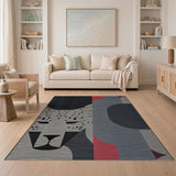 Geometric Leopard Abstract Area Rug