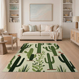 Green Cactus Desert Southwestern Rug