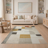 Geometric Modern Abstract Geometric Multi-Color Area Rug