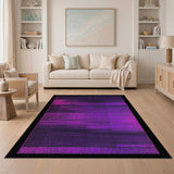 Purple Gradient Stripe Area Rug