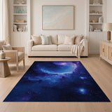 Cosmic Nebula Swirl Area Rug