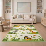 Jungle Animals Kids Cartoon Rug