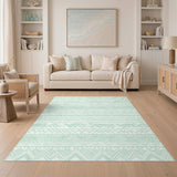 Green Heritage Tribal Elephant Area Rug
