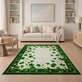 Emerald Shamrock Glow Area Rug
