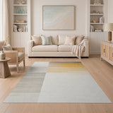 Beige and Neutral Geometric Modern Beige Neutral Horizontal Stripe Area Rug
