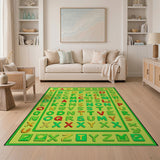 Vibrant Alphabet ABC Kids Learning Rug