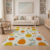 Multi-color and Patterns Vibrant Citrus Fruit Pattern Area Rug
