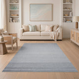 Grey Modern Grey Gradient Stripe Area Rug