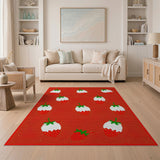 Strawberry Splash Red Area Rug