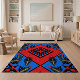 Bold Tribal Feather Arrow Area Rug