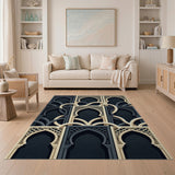 Moroccan Lattice Arch Geometric Rug