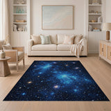 Starry Nebula Galaxy Area Rug