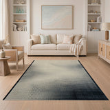 Modern Beige Gradient Dot Area Rug