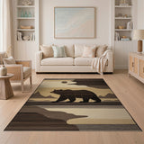 Standing Bear Mountain Landscape Area Rug