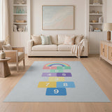 Rainbow Hopscotch Kids Play Rug