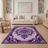 Purple Mandala Persian Traditional Persian Area Rug