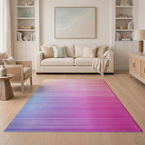 Sunset Ombre Striped Area Rug