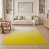 Sunny Yellow Gradient Abstract Area Rug