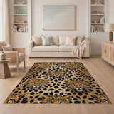 Leopard Face Pattern Area Rug