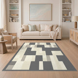 Modern Geometric Grey No. 5 Area Rug
