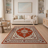 Ornate Red Ornate Red Persian Medallion Area Rug