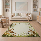 Enchanted Mushroom Woodland Area Rug