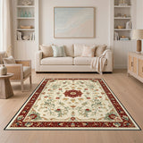 Red Floral Vintage Red Floral Medallion Vintage Area Rug