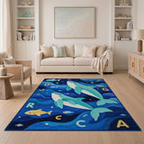 Whale ABC Ocean Kids Rug